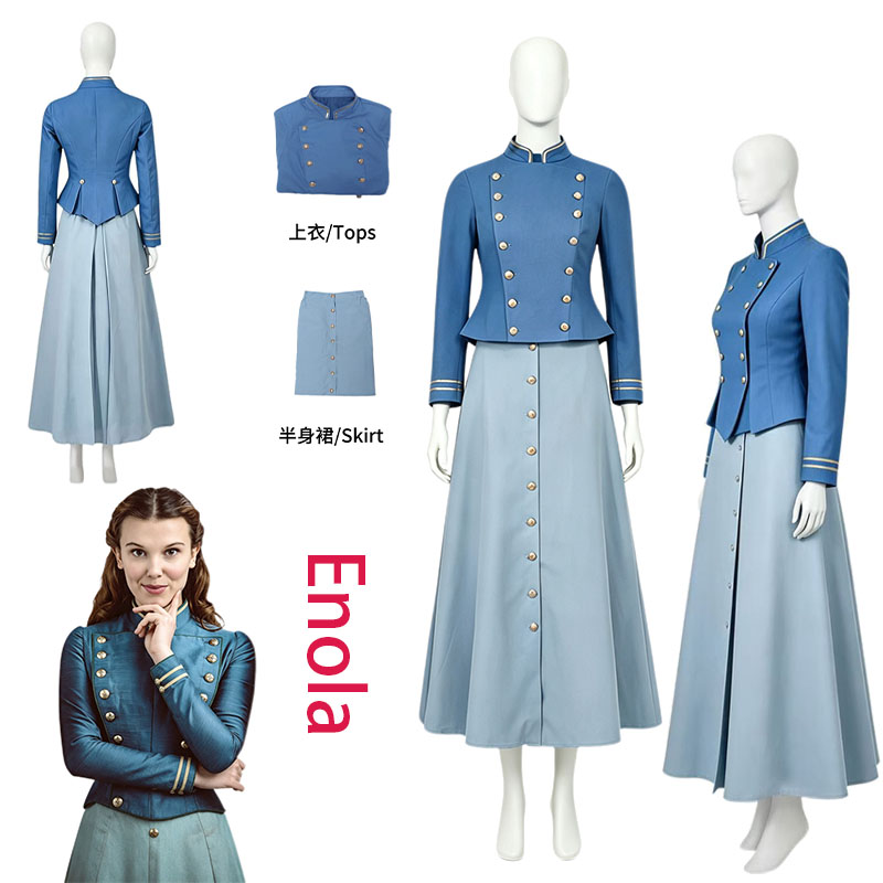 Anime Cosplay Ladies - Costume Cosplay Enola Holmes WHH Movie,