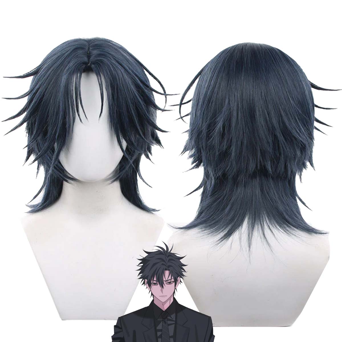 Parrucca Cosplay da Uomo Anime - Anime Cosplay Blue Hair recensione e prezzo